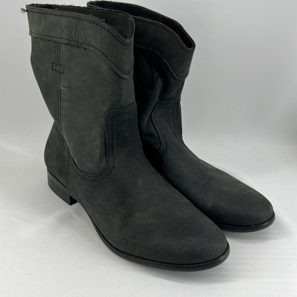 Frye Cara Roper Short Boots Nubuck Leather